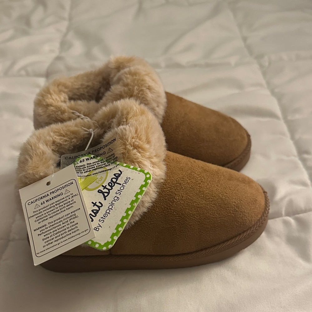 Stepping Stones Tan Kids Shoes
